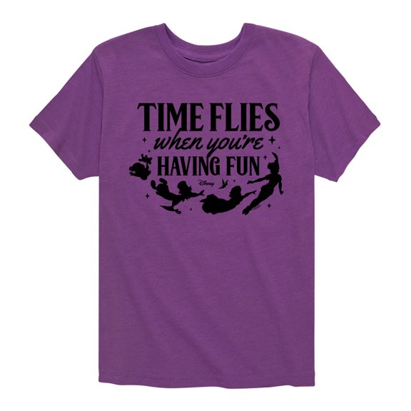 Disney - Peter Pan - Time Flies When You're Having Fun - Toddler And Youth Short Sleeve Graphic T-Shirt