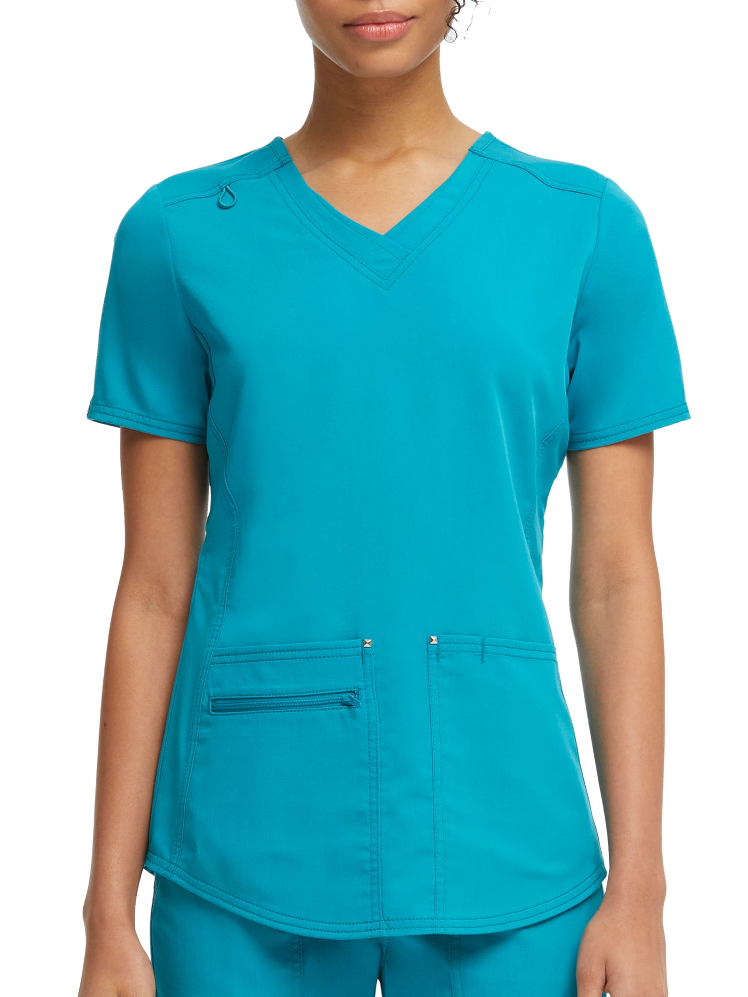 Scrubstar Women's Ultimate Stretch Twill Criss Cross V-Neck Scrub Top WM12T900A