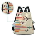 thumbnail image 5 of FORMRS Women's Travel Backpack Purse Anti-Theft Hidden Pockets Casual Shoulder Bag, Flying Planes, 5 of 7