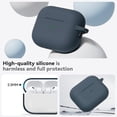 thumbnail image 7 of for AirPods Pro 3 Case 2025 with Cleaner Kit,Soft Silicone Protective Cover for AirPods Pro 3rd Generation Cases for Women Men,AirPod Pro 3 Case Accessories with Keychain-Dark Grey, 7 of 7