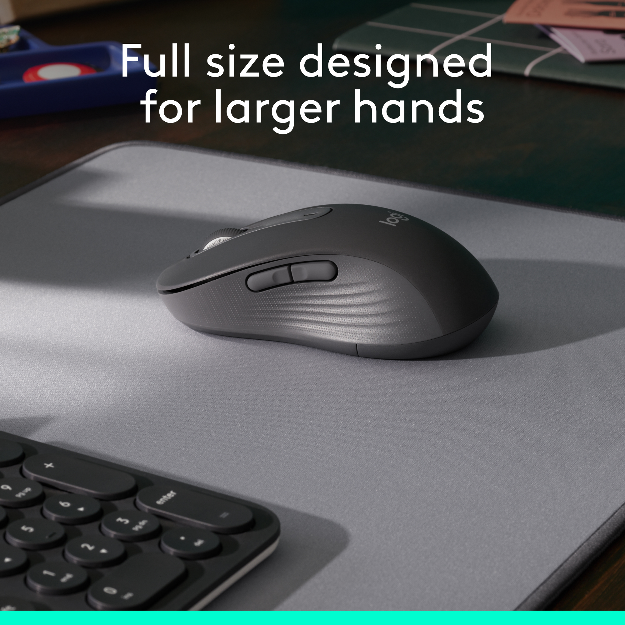 Logitech Signature M650 L Wireless Mouse, Graphite photo 3