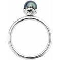 thumbnail image 2 of Stackable Expressions Sterling Silver Black FW Cultured Pearl Ring, 2 of 8