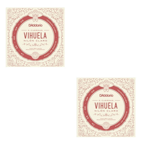 D'Addario Vihuela Strings 2-Sets Hard Tension 30 40 30 33 41