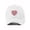 White, variant on Fingerprint Red Heart Icon Hat  -Image by Shutterstock,  Small