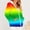 Green, variant on Women's Multicolor Striped Front Zip Hoodie Long Sleeve Casual Zip Up Top with Pockets for Everyday Comfort