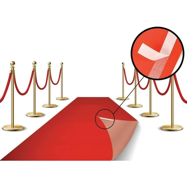 Red Carpet Runner for Party, 3x50ft Hollywood Red Carpet Roll Out for