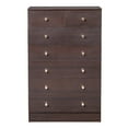 thumbnail image 2 of Tcbosik 40.5" Tall Dresser with 7 Storage Drawers for Bedroom, Chest of Drawers for Closet, Entryway, Living Room, Brown, 2 of 9