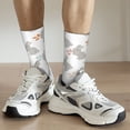 thumbnail image 6 of KLL Gray Rabbit Print Cool Socks Men's Women's Crew Socks Funny Crazy Novelty Stockings, 6 of 6