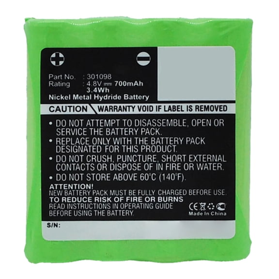 Batteries N Accessories BNA-WB-H14401 Baby Monitor Battery - Ni-MH, 4.8V, 700mAh, Ultra High Capacity - Replacement for Philips 301098 Battery