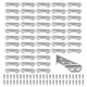 thumbnail image 2 of 50PCS Stainless Steel Angle Corner Brackets Furniture Corner Connector Brace Joint for Fastener Bedframe Cabinet Drawer, 2 of 5