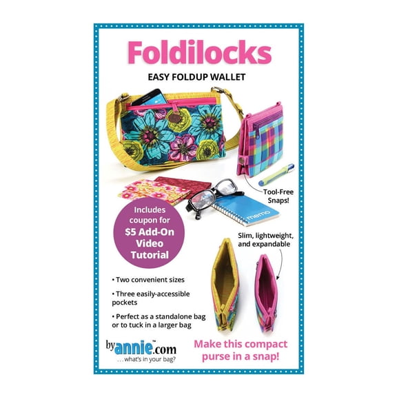 Foldilocks Easy Foldup Wallet Pattern