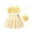 Yellow, variant on Sngxgn Toddler Baby Girl Fall Winter Skirt Set Long Sleeve T-Shirt Top & Skirts Dress 2Pcs Outfits(Yellow,130)