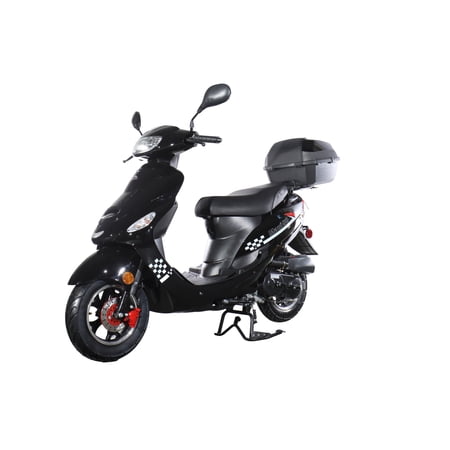 X-Pro Maui 50cc Gas Moped Scooter for Adults – Automatic Transmission with 10" Aluminum Wheels, Electric/Kick Start!