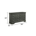 thumbnail image 5 of Blaze Modern Style Queen 5PC bedroom set made with Wood & LED Headboard in Gray, 5 of 19