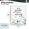thumbnail image 4 of Stupell Industries French Country Wash Worries Away Herb Leaves White Framed Giclee Art, 11 x 14, by Lettered and Lined, 4 of 8