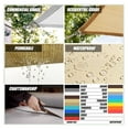thumbnail image 4 of LouZub 8' x 16' White Rectangle CTAPR0812 Sun Shade Sail Canopy Mesh Fabric UV Block UPF50 - Heavy Duty - 190 GSM - 3 Years Warranty, 4 of 8