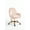 Pink, variant on Office Chairs Textured Boucle Fabric Black and Gold Office Chair, Modern Height Adjustable Desk Chair with Padded Arms,Ergonomic Office Chairs
