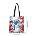 thumbnail image 3 of Qjidjing Independence Day Canvas Bag, Tote Bag, Patriotic American Flag Pattern Canvas, for 4th of July Shopping, Outdoor Activity, Daily Use, 3 of 6