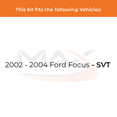 thumbnail image 2 of Max Advanced Brakes - Brake Kit for 2002 2003 2004 Ford Focus SVT Rear Replacement Cross Drilled Disc Brake Rotors and Ceramic Brake Pads, 2 of 9