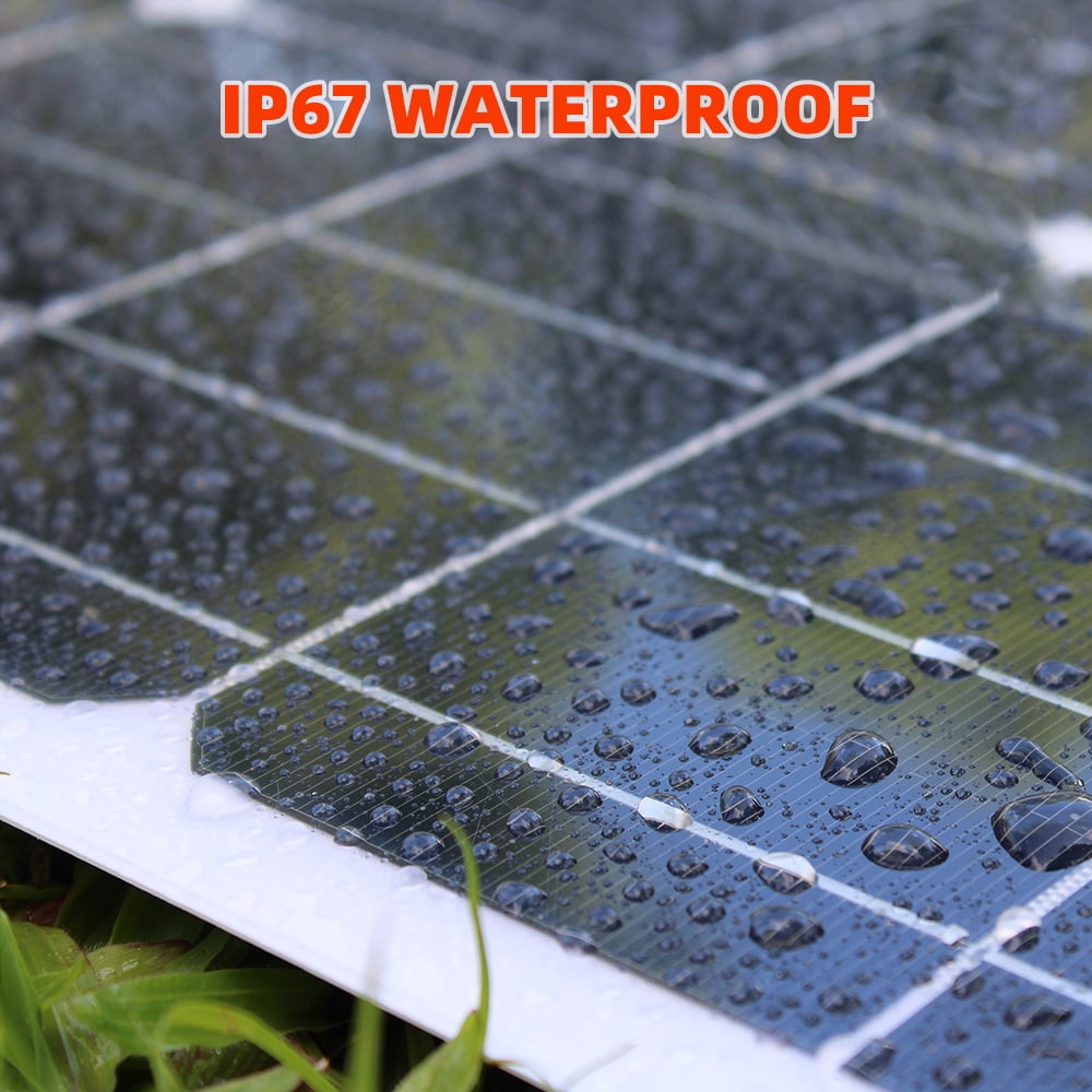 Flexible Solar Panel 30W 18V Monocrystalline Solar Panel for Marine RV Cabin Van Car Uneven Surfaces
