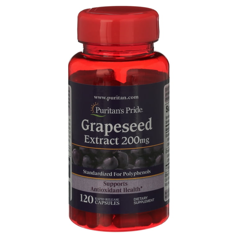 Puritans Pride Heart Healthy Grapeseed Vitamins Extract 200