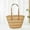 Khaki, variant on Woven Shoulder Bag Stylish Straw Tote Handbag for Women Lightweight Beach Purse Everyday
