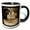 Black/White, variant on 3drose, Late 1800s Horse Drawn Fire Company Sepia, 11oz Mug
