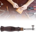 thumbnail image 2 of Ebony Handle Adjustable Stainless Steel Edge Creaser Leather Craft Press Hand DIY Tool(1.5mm), 2 of 9