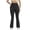 Black-02, variant on Women's Athletic Pants Butt Workout Yoga Stretch Pants High Waist Jogger Flare Sweatpants
