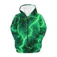 thumbnail image 2 of Psesaysky Boys Graphic Zip Up Hoodies Sweatshirt with Pockets Kids Hooded Coat Casual Outerwear Green Lightning Print 6-7 Years, 2 of 7