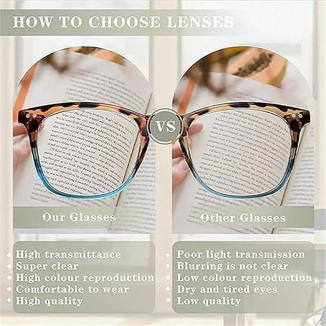 2PCS Protectivemethod Glasses - Women's Sexy Leopard Print Reading Glasses, Anti Blue Light Reading Glasses Women (4X,2PCS C)