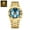 GoldBlue, variant on Luxury Sport Military Luminous Date Chronograph Watch For Men