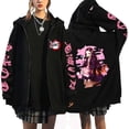 thumbnail image 1 of Sudadera de manga larga con cremallera de Kimetsu No Yaiba, Demon Slayer, Kokushibo, Kamado, Nezuko, Kyoujurou, 1 of 4