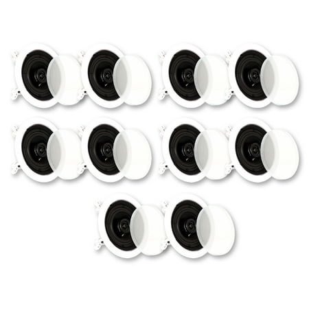 Theater Solutions CS4C In Ceiling Speakers Surround Sound Home Theater 5 Pair