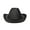 Black, variant on Women Cowboy Cowgirl Hat Western Style Furry Trim Wide Brim Sun Hat Summer Beach Cap Diamond Carnival Hat