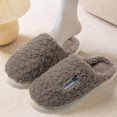 thumbnail image 5 of Luxalzxs Cotton Slippers for Men Women Fall Winter Warm Slippers Candy Color Couple Slippers Men's Shoes Women's Shoes Home Slippers, 5 of 5