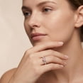thumbnail image 4 of Rosec Jewels IGI Certified 1 Carat Lab Grown Pink Diamond Heart Engagement Ring (Fancy Pink Color - VS1 Clarity) - Gift for Special Occasions, 925 Sterling Silver, US 4.00, 4 of 7
