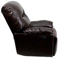 thumbnail image 5 of Flash Furniture Fauteuil Inclinable Inclinable Contemporain Bentley en Marron, 5 of 5