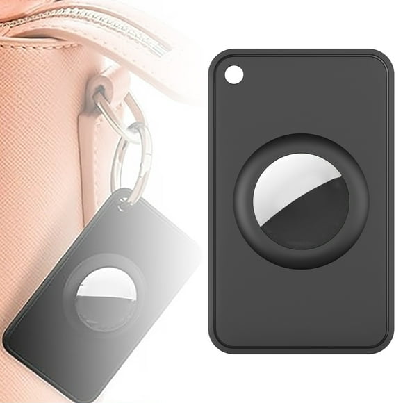 LPSSTORE Airtag Wallet Holder Silicone Slim Airtag Card Holder for Airtag Thin Air Tag for Purses Backpack Wallets & Clutch Bags
