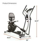 ProForm 2-in-1 Elliptical & Recumbent Bike Hybrid Trainer Home Exercise Machine