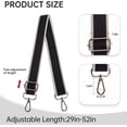 thumbnail image 2 of Bag Straps Replacement Crossbody Bag Strap for Handbags Adjustable Wide Shoulder Straps for Women Handbags, 2 of 5