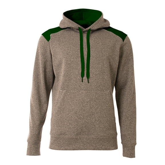 A4 Youth Tourney Fleece Hoodie For Youth Male in Heather/Forest | NB4093