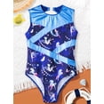 thumbnail image 3 of inhzoy Kids Girls Sleeveless Ballet Leotard for Gymnastics Light Blue 14, 3 of 7