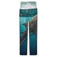 thumbnail image 5 of Whale Shark Ocean Depths Winter Female Pants Flannel High Waist Women Pants Lady Warm Straight Leg Plush Trousers, 5 of 7