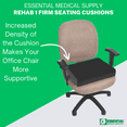 thumbnail image 5 of Essential Medical Supply Rehab 1 Foam Cushion - Extra Thick Seat Pad for Office Chair, Wheelchair, and Car - Provides Additional Support for Seniors - 18" x 16" x 2", 5 of 7
