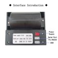 thumbnail image 4 of 58mm Embedded Thermal Printer TTL Serial Printer Miniature Thermal Small Ticket Paper Printer Module 9-24V, 4 of 5