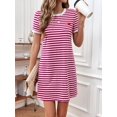thumbnail image 1 of RWJDXD Robe Imprimée Numérique 3d Col Rond Série Géométrique Manches Courtes Ample Transfrontalière Aliexpress WholesaleWQ6, 1 of 1