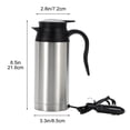 thumbnail image 3 of Fiudx Hervidor de Agua Portátil para Coche de 750 Ml, Función de Ebullición Rápida, Diseño de Bajo Consumo, Ideal para Viajes de Camping, Ideal para Viajes Por Carretera, Función de Apagado Seguro., 3 of 6