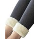 thumbnail image 4 of Txlixc Polainas Femeninas, Pantalones Elásticos de Cintura Alta de Color Sólido Grueso Txlixc moda, 4 of 8