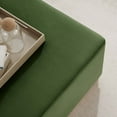 thumbnail image 6 of Accent Chair Ottoman, Green, Velvet, French Living Lounge Cafe Lobby Hospitality Restaurant, Modern Contemporary Boutique HB36581, 6 of 9